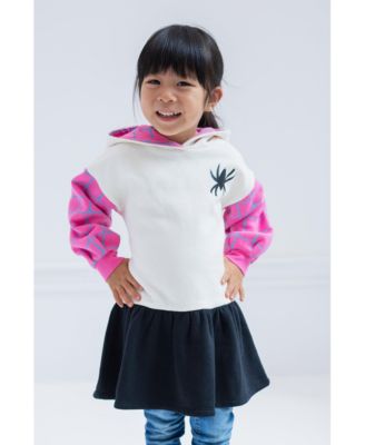 Toddler Girls Spider-Gwen Ghost Spider Fleece Skater Dress to