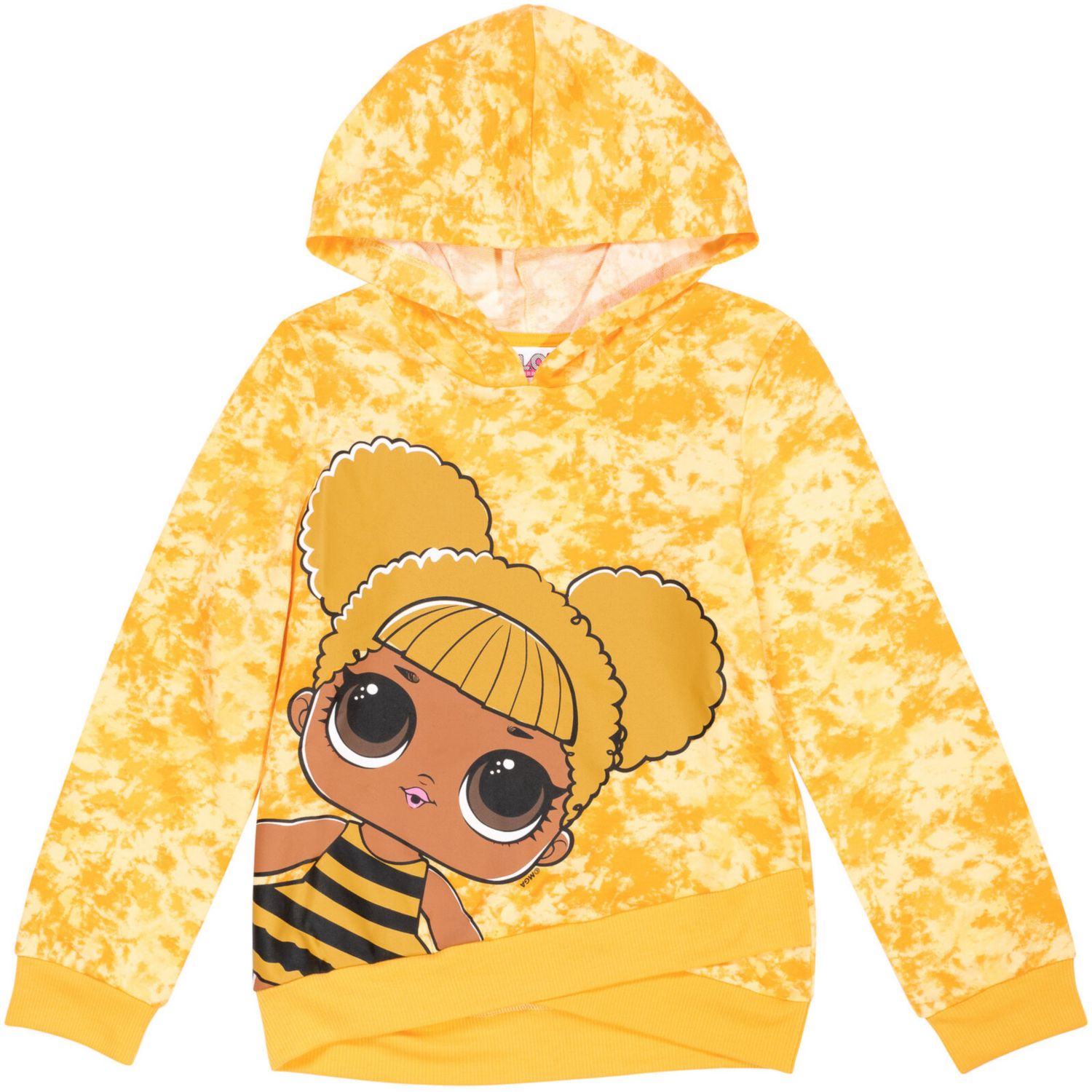 Girls Queen Bee Diva Fleece Pullover Hoodie to