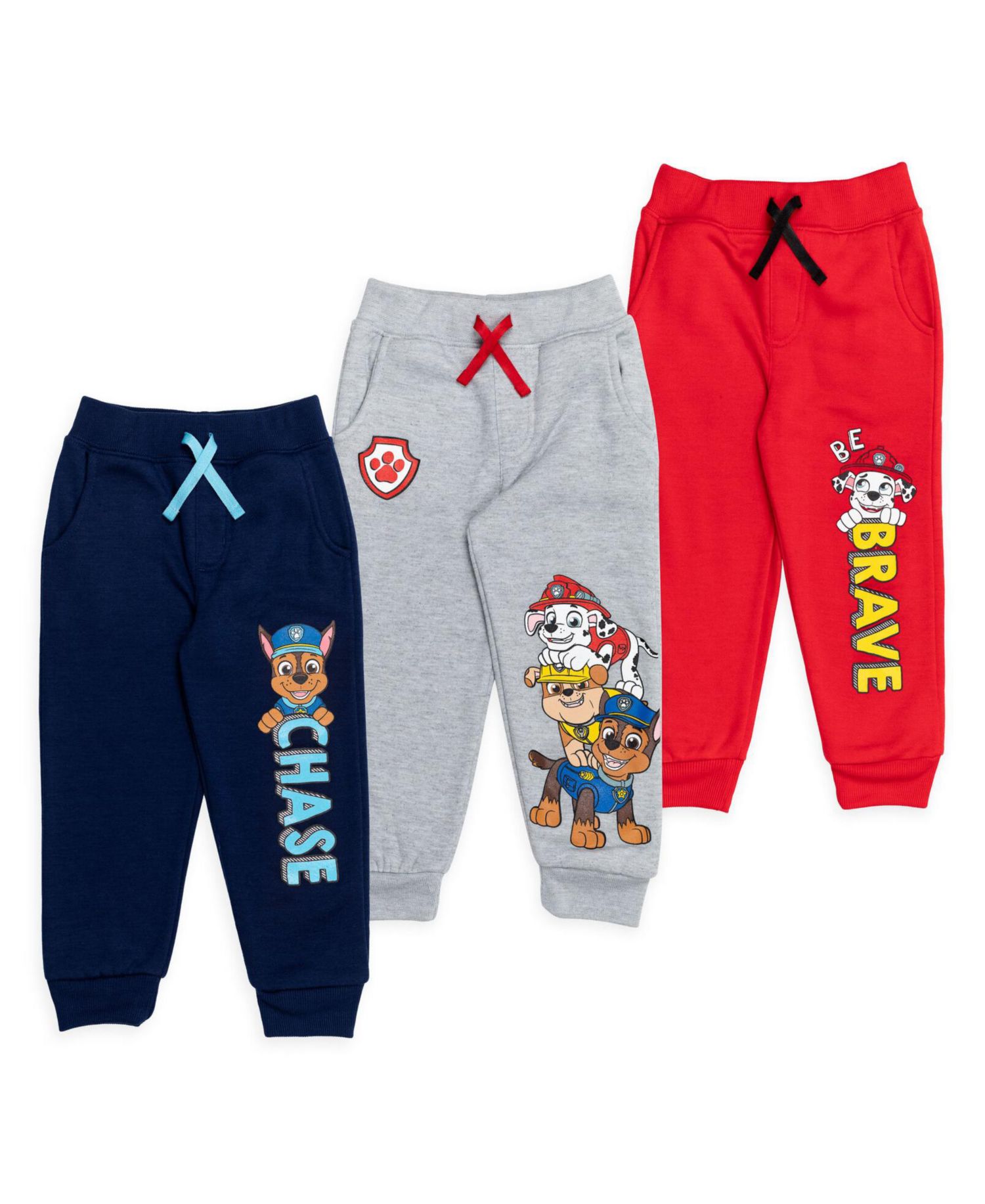Toddler Boys Fleece 3 Pack Pants to (2T - 7-8