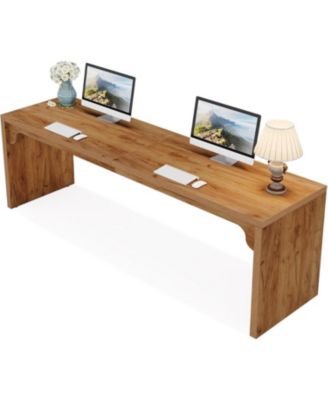 78.7 Inches Long Computer Desk, Wooden Extra Long Writing Desk Double Desk Workstation, 2 Person Desk for Home Office