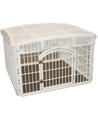 Mesh Security Roof, White (For 24-inch Exercise 4-Panel Pet Playpen)