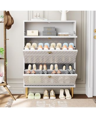24 Pair MDF Shoe Cabinet
