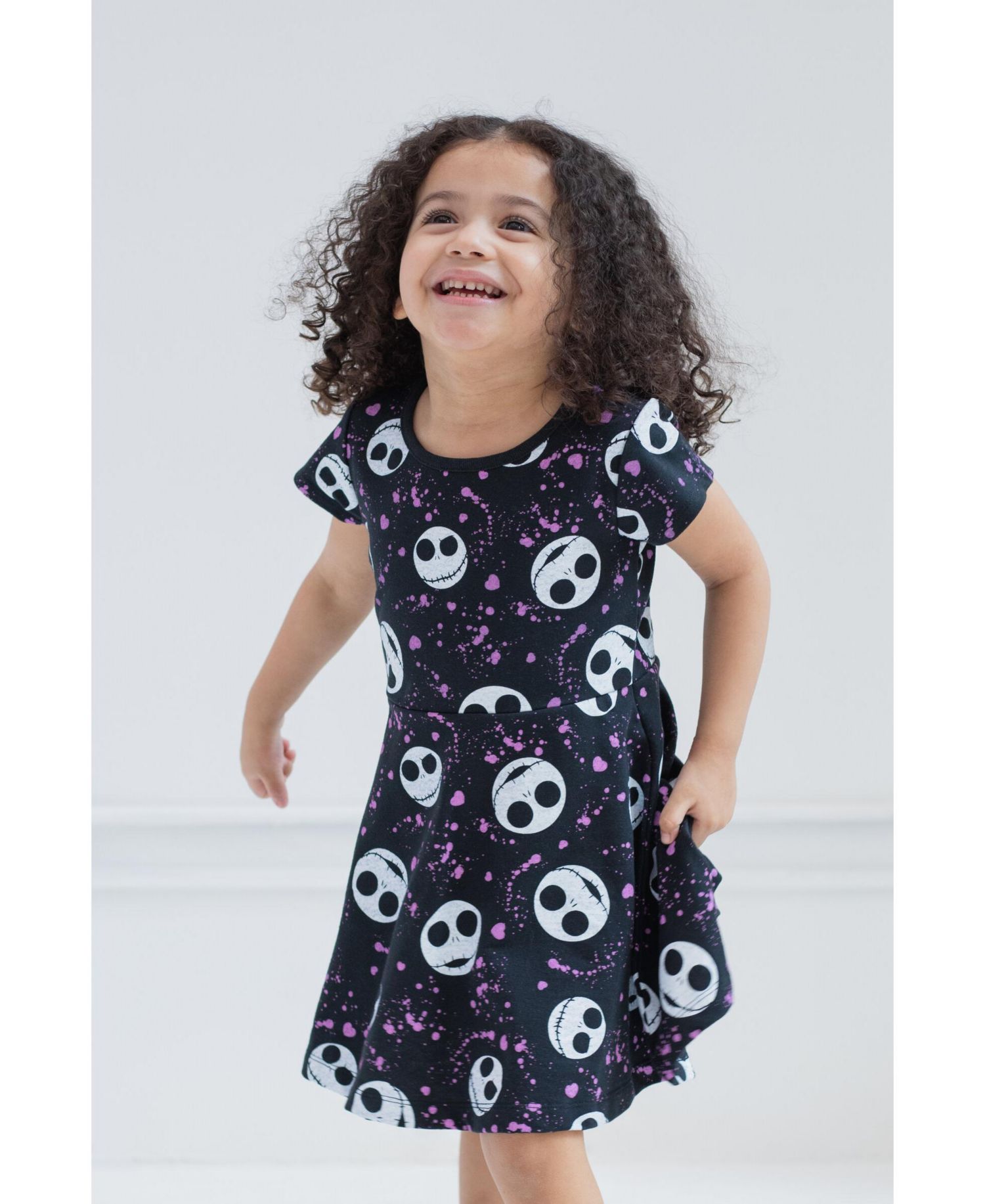 Toddler Girls (2T-5T) Jack Skellington Skater Dress