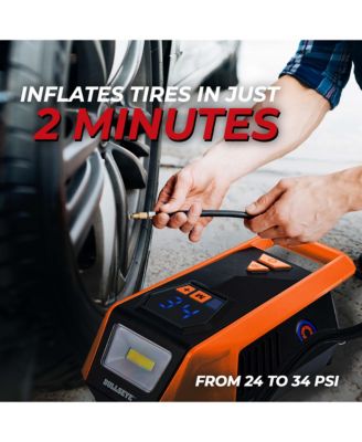150 PSI Handheld Tire Inflator with Digital Pressure Gauge, Sound and Light Alert