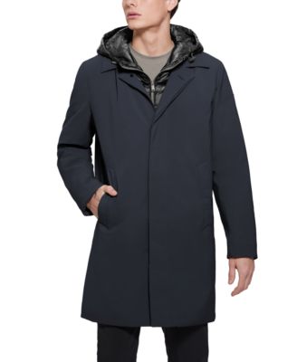 Men's Colin Raincoat with Removable Nylon Hooded Inset