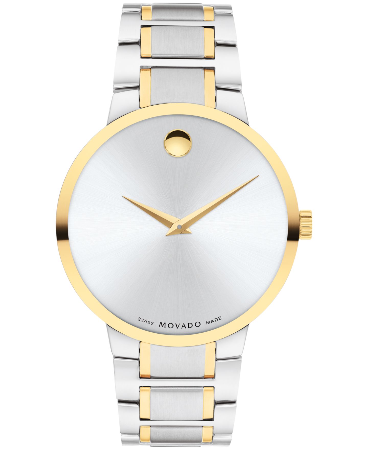 Мужские часы Movado Portfolio Swiss Quartz Stainless Steel Yellow Pvd Watch 40MM — фото 1