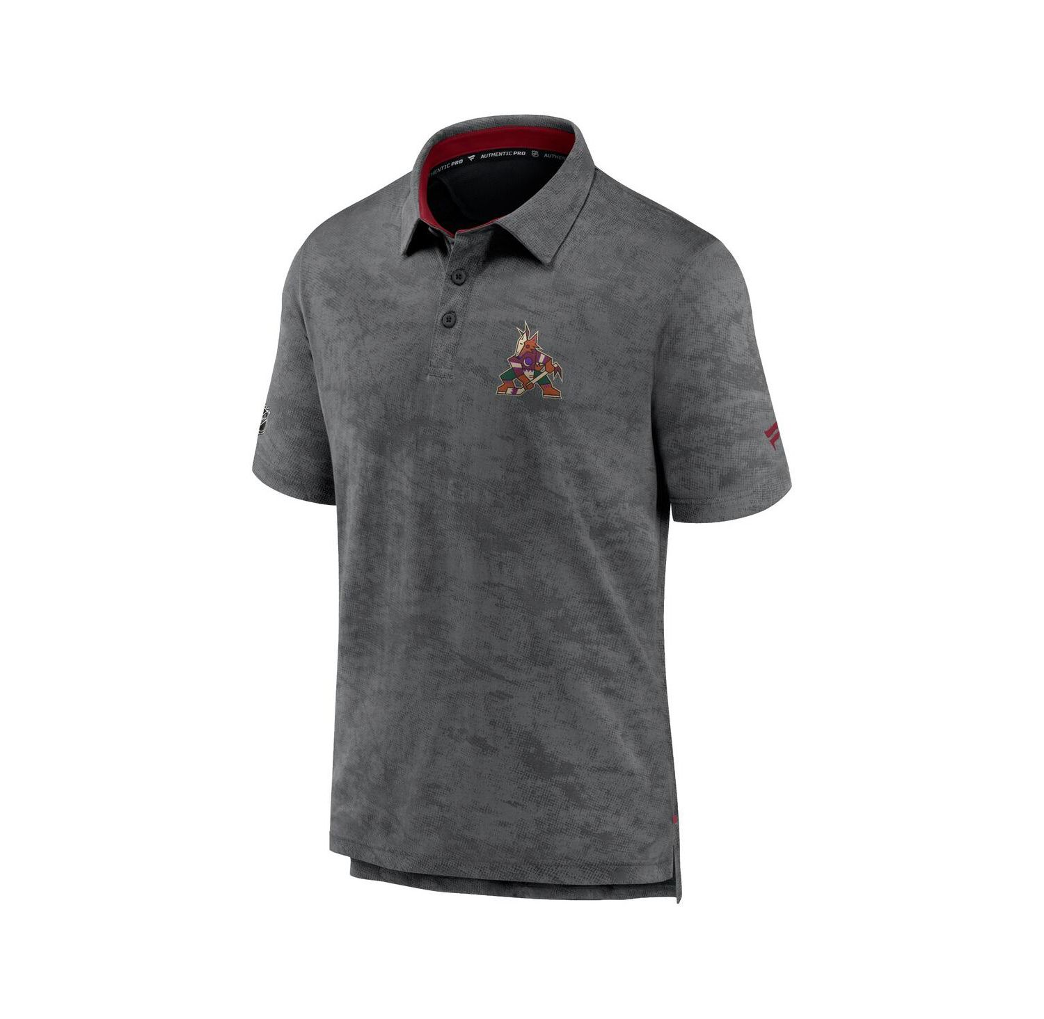 Men's Black Arizona Coyotes Authentic Pro Rink Polo