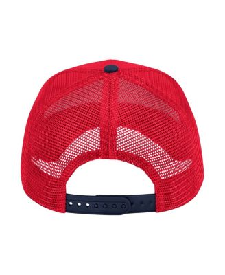 Men's Red Liberty Flames Wyatt Primary Team Trucker Adjustable Hat
