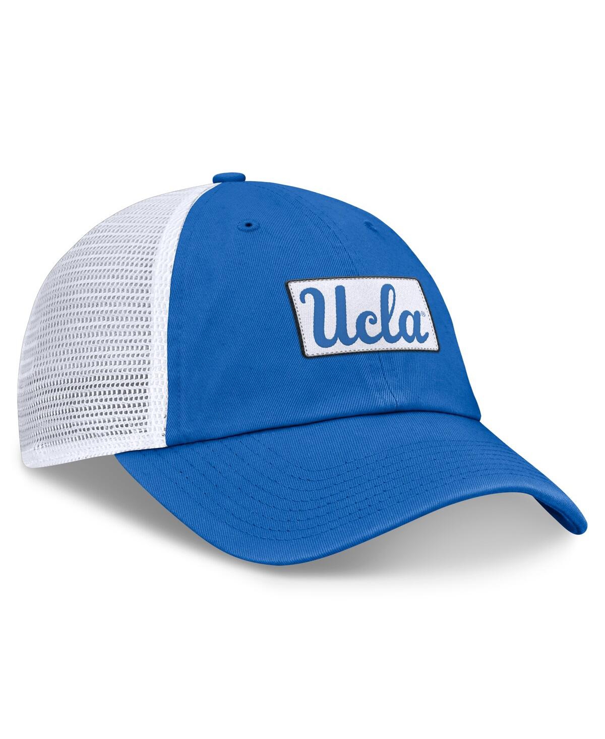JORDAN MEN'S BLUE/WHITE UCLA BRUINS PRIMETIME CLUB TRUCKER ADJUSTABLE HAT 