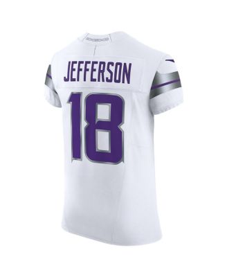 Men's Justin Jefferson White Minnesota Vikings Alternate Vapor F.U.S.E. Elite Player Jersey