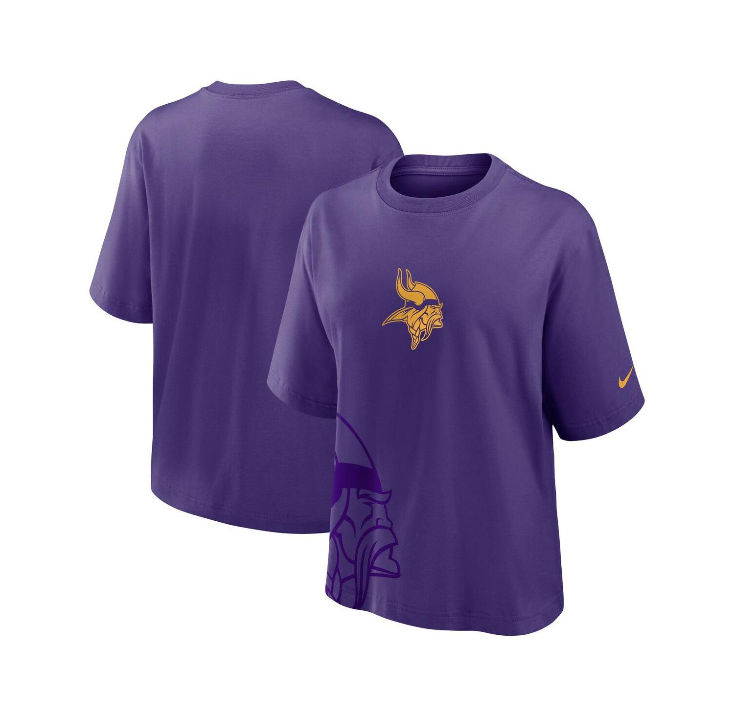 Women's Purple Minnesota Vikings Boxy T-Shirt