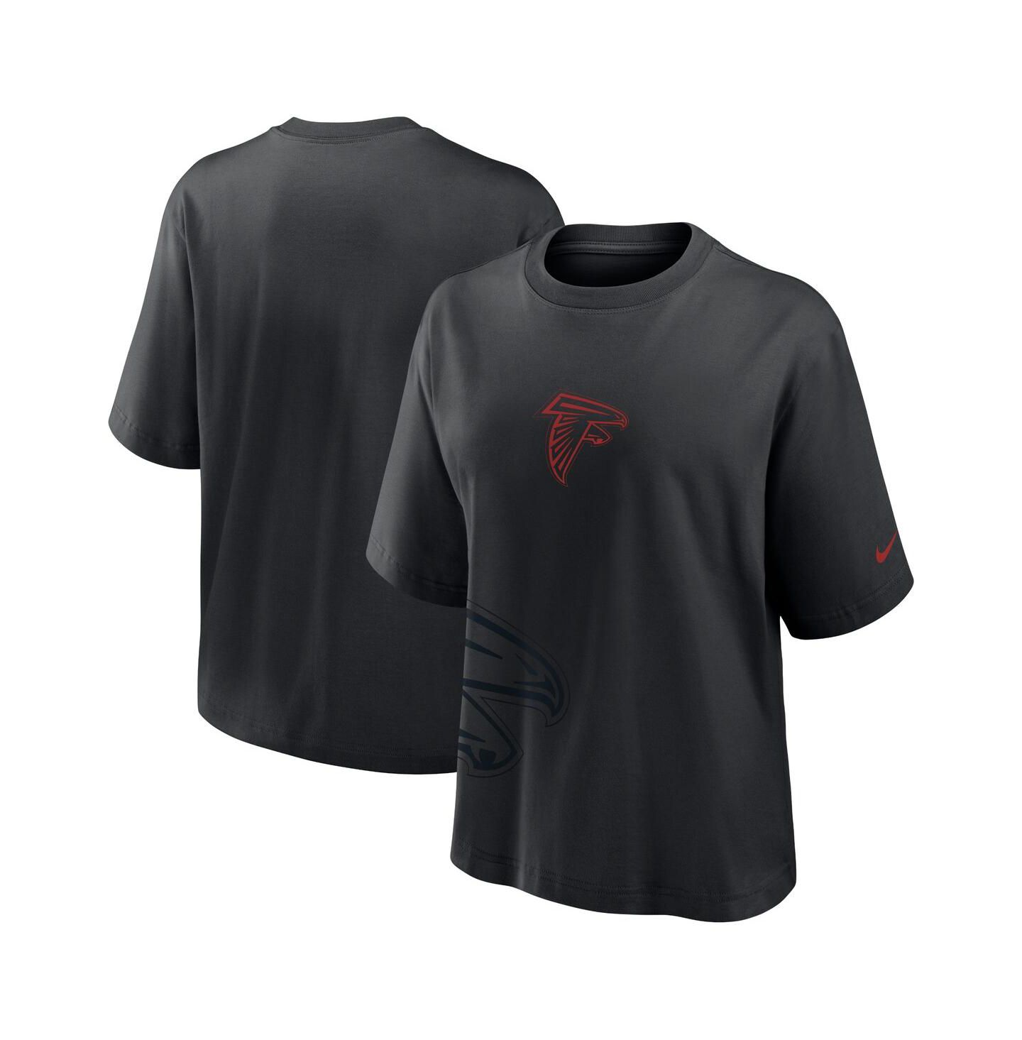 Женская футболка Nike Black Atlanta Falcons Boxy — фото 1