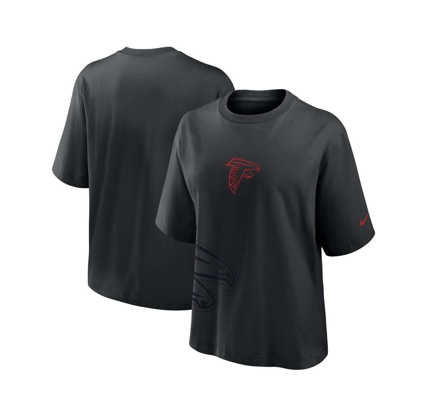 Women's Black Atlanta Falcons Boxy T-Shirt