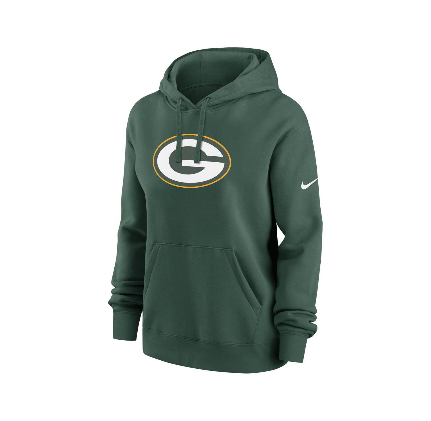 Women's Green Green Bay Packers Club Fleece Pullover Hoodie