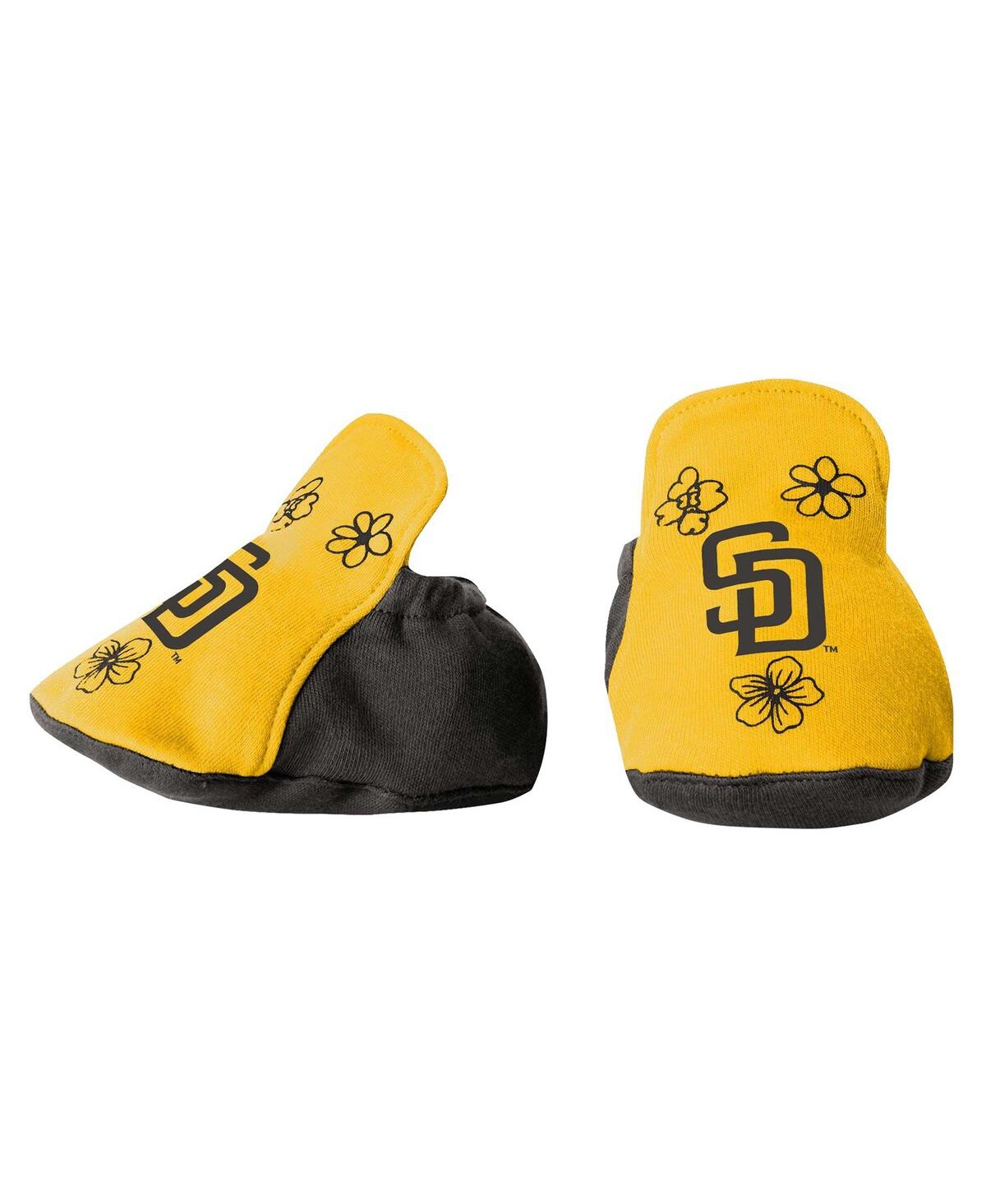 Outerstuff Baby Boys and Girls FanaticsSan Diego Padres Happy Baseball Bodysuit, Bib Bootie Set - Gold