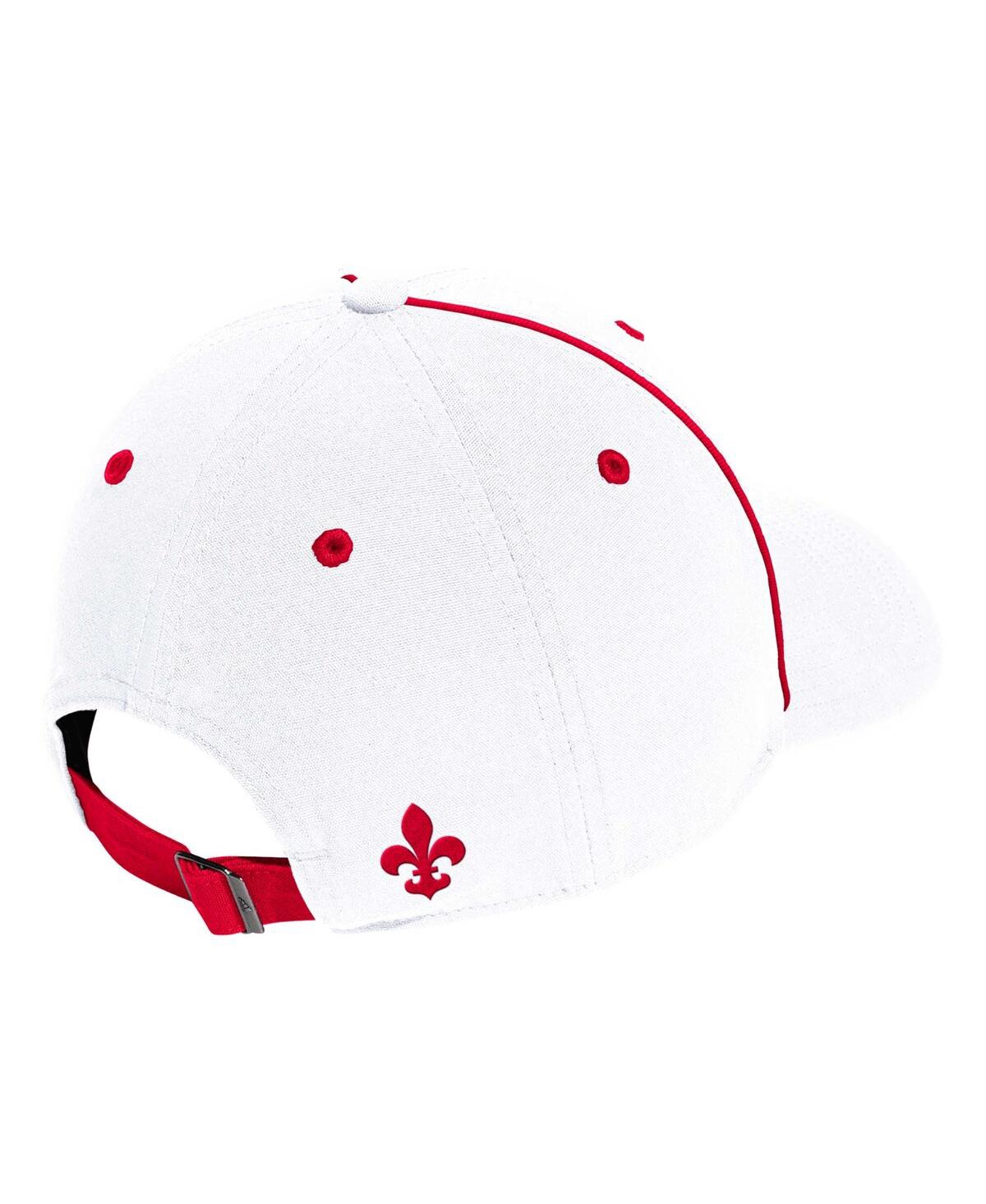 Adidas Men'sLouisville Cardinals Locker Room Athlete Pack Slouch Adjustable Hat - White