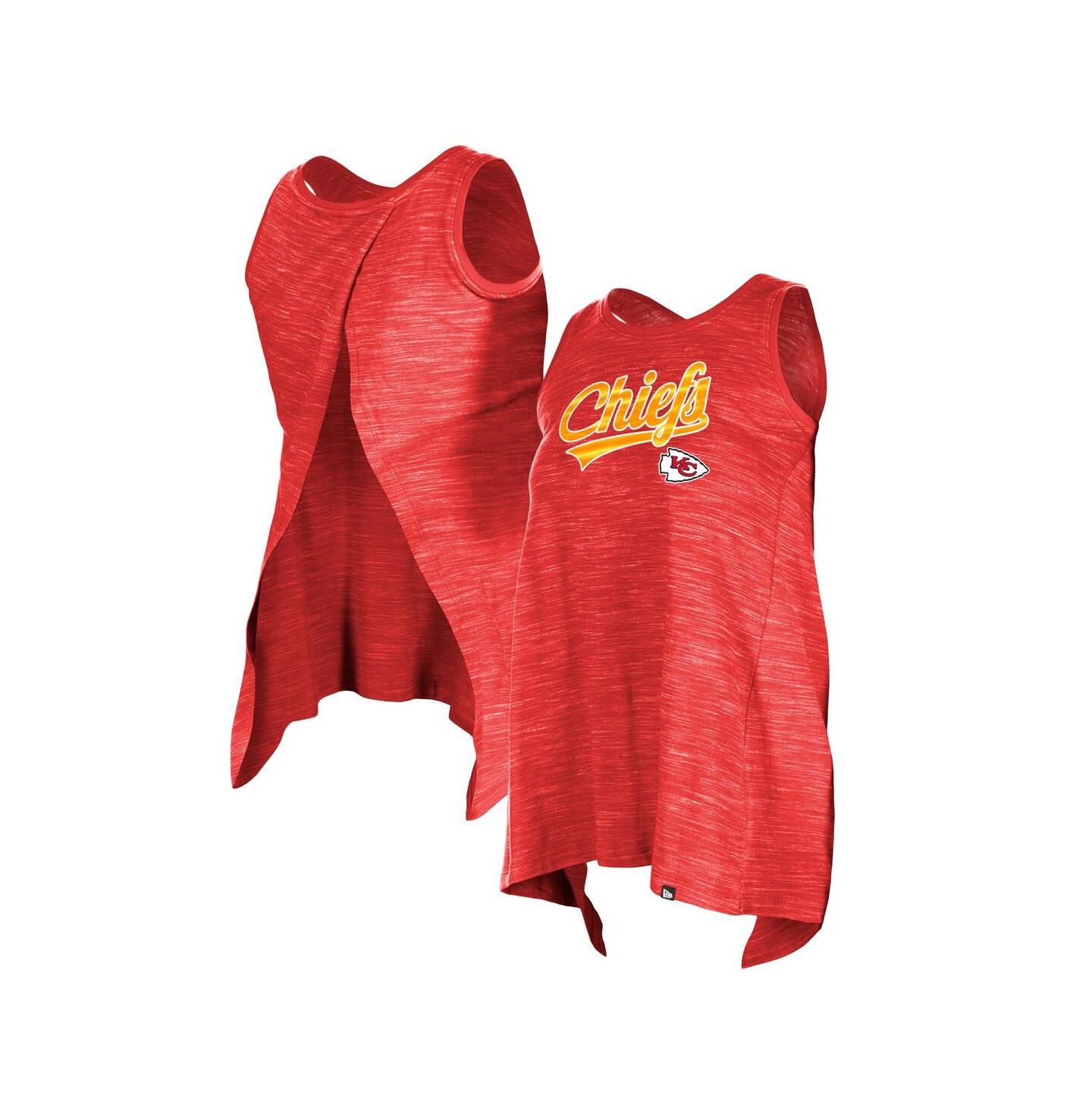 Женский топ New Era Red Kansas City Chiefs Space Dye Active — фото 1