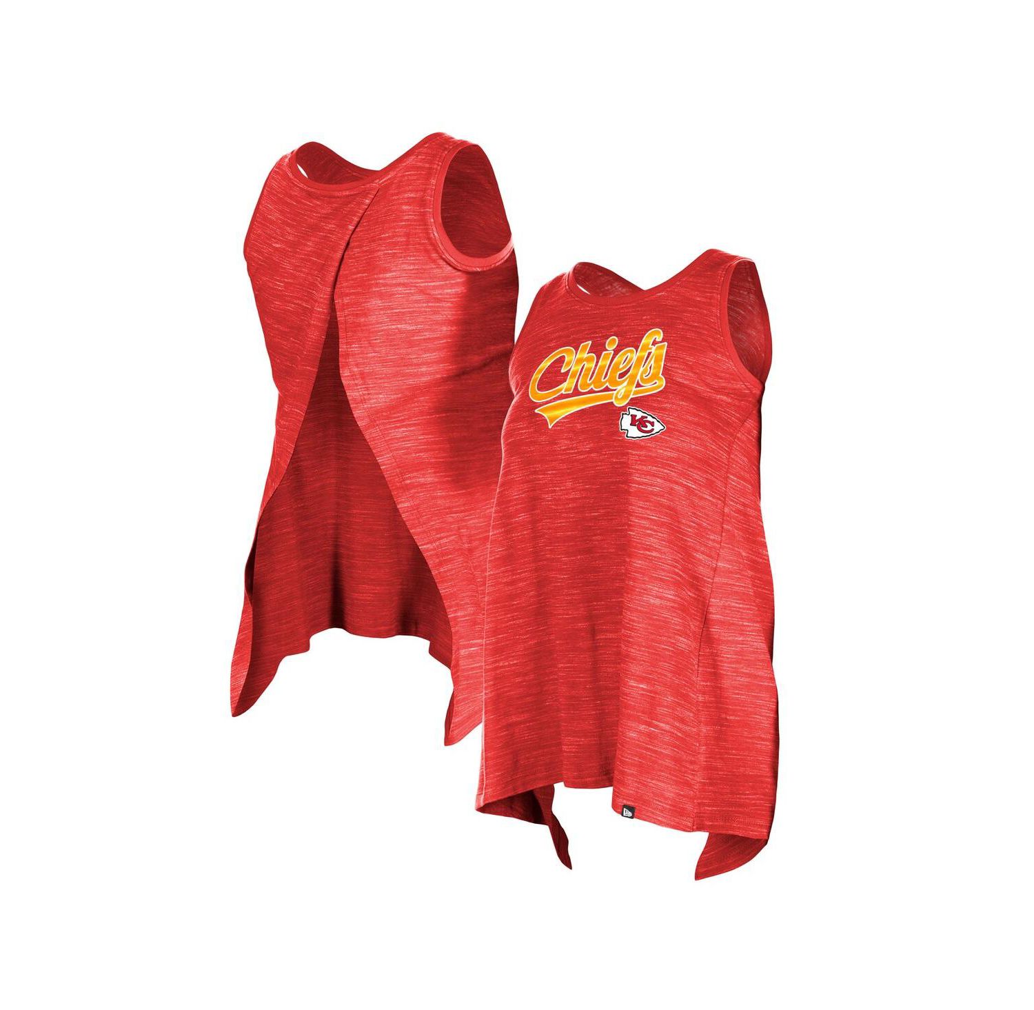 Women's Red Kansas City Chiefs Space Dye Active Tank Top