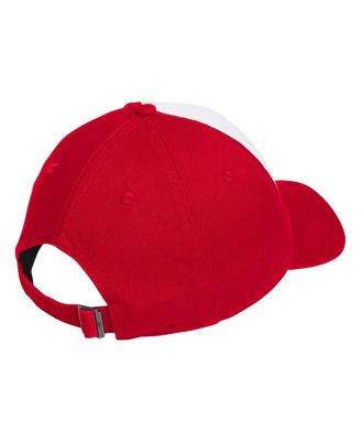 Men's White/Red NC State Wolfpack Slouch Adjustable Hat