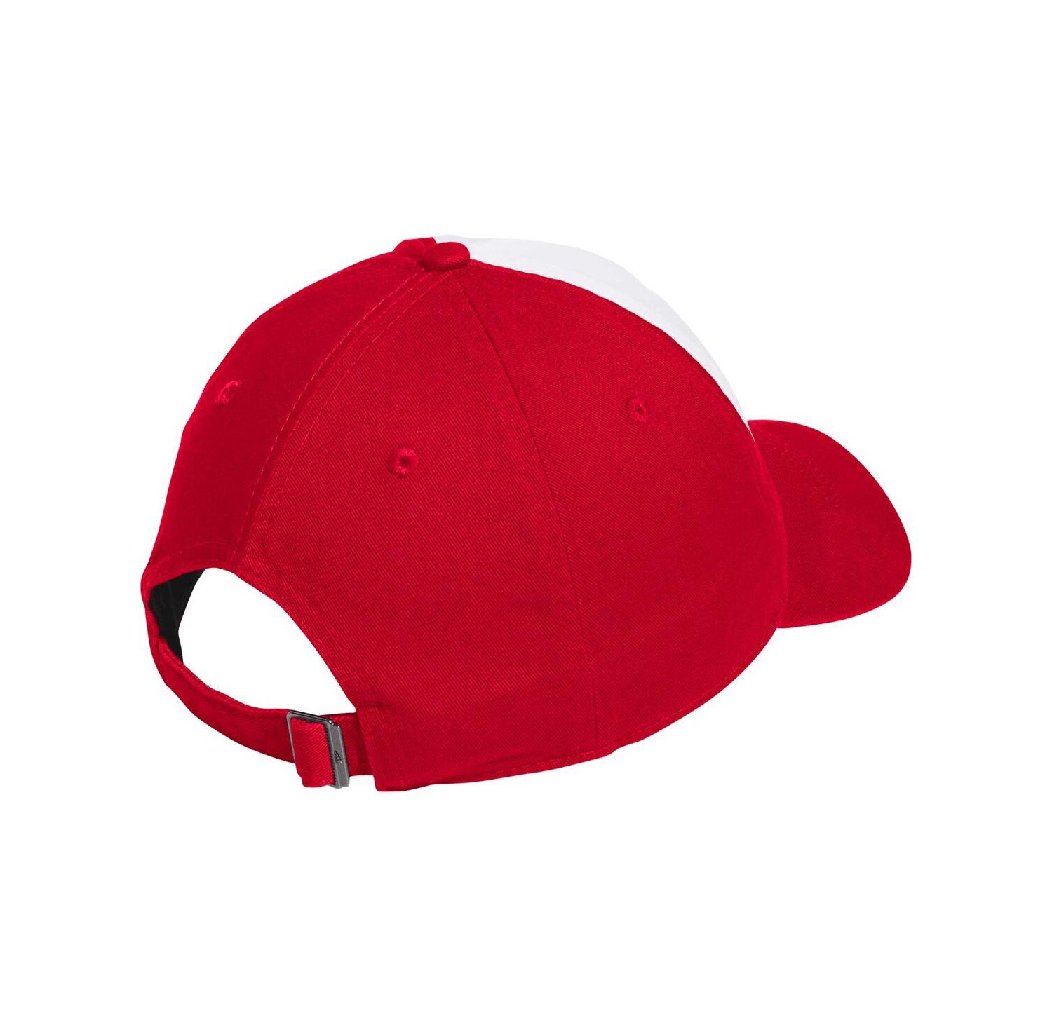 Men's White/Red NC State Wolfpack Slouch Adjustable Hat