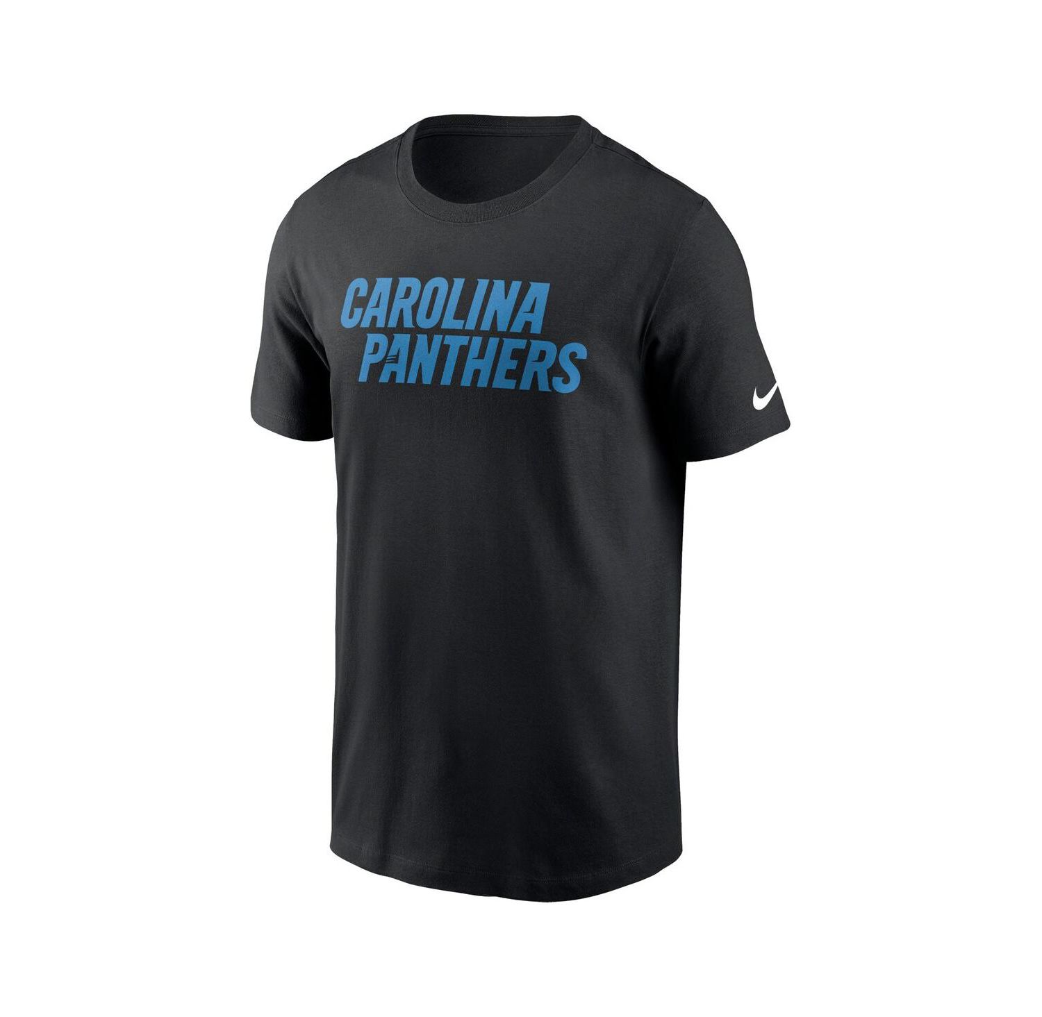 Men's Black Carolina Panthers Primetime Wordmark Essential T-Shirt