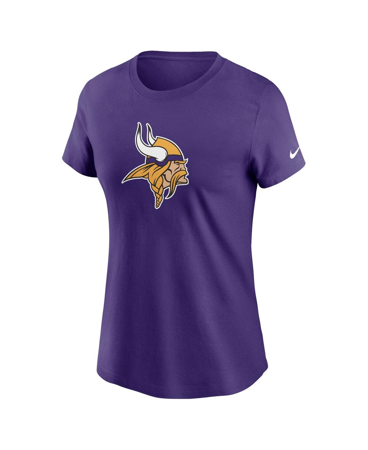 Nike Women's Purple Minnesota Vikings Primary Logo T-shirt In Purple