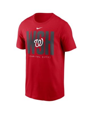 Men's Red Washington Nationals Scoreboard T-Shirt