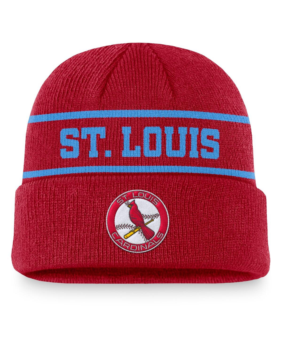 Nike Men's Red St. Louis Cardinals Cooperstown Collection Rewind Terra Cuffed Knit Hat In Red