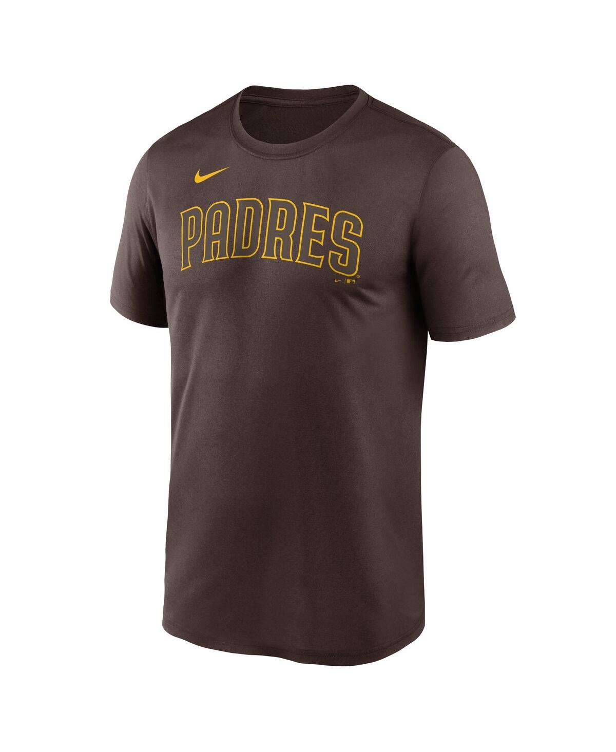 Nike Brown San Diego Padres Team Wordmark T-shirt In Brown