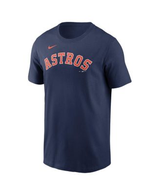 Men's Navy Houston Astros Fuse Wordmark T-Shirt