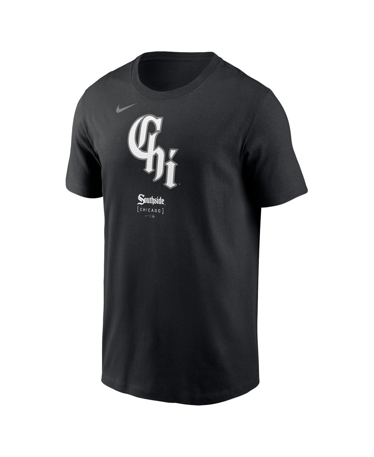 Nike Men'sChicago White Sox City Connect Large Logo T-Shirt - Black