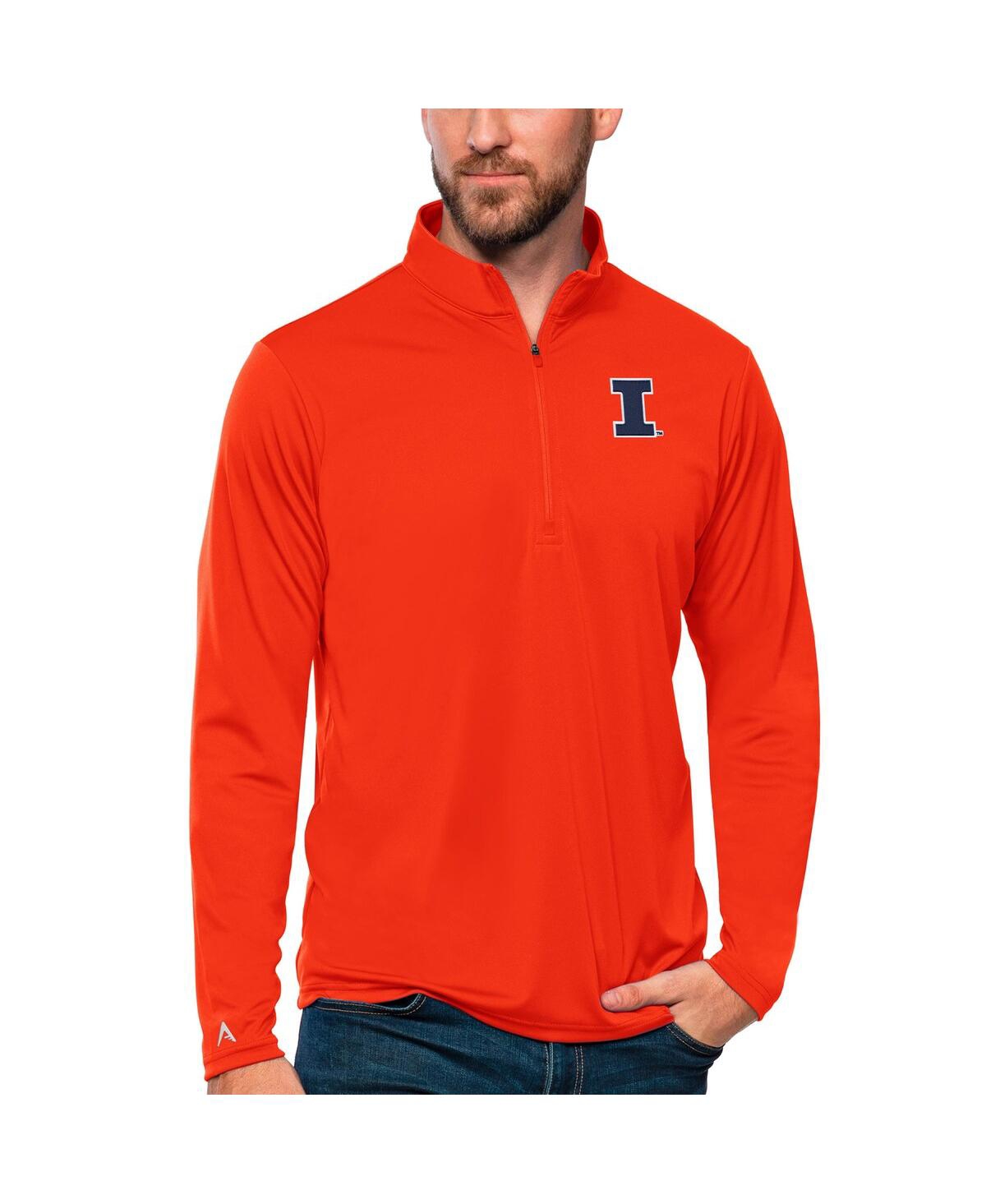 Men's Orange Illinois Fighting Illini Tribute Quarter-Zip Top - Orange