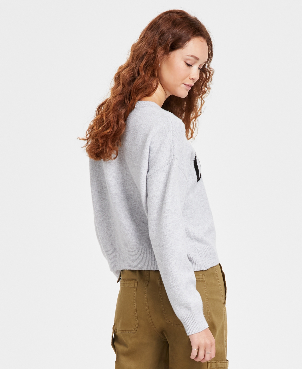 Hooked Up By Iot Juniors' "it Girl" Crewneck Sweater In Over It