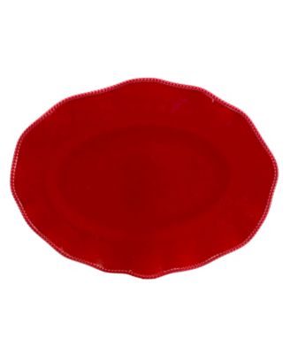 Perlette Red 2-Pc. Platter Set
