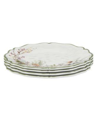 Winters Forest Salad Plates, Set of 4
