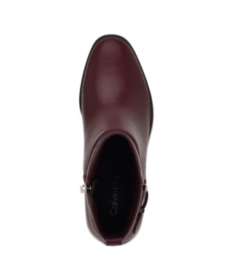 Women's Jasen Buckle Strap Block Heel Booties