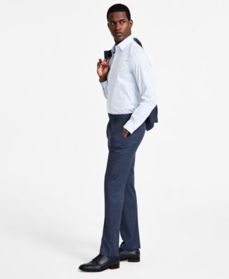 Men's Slim-Fit Wool-Blend Stretch Suit Pants