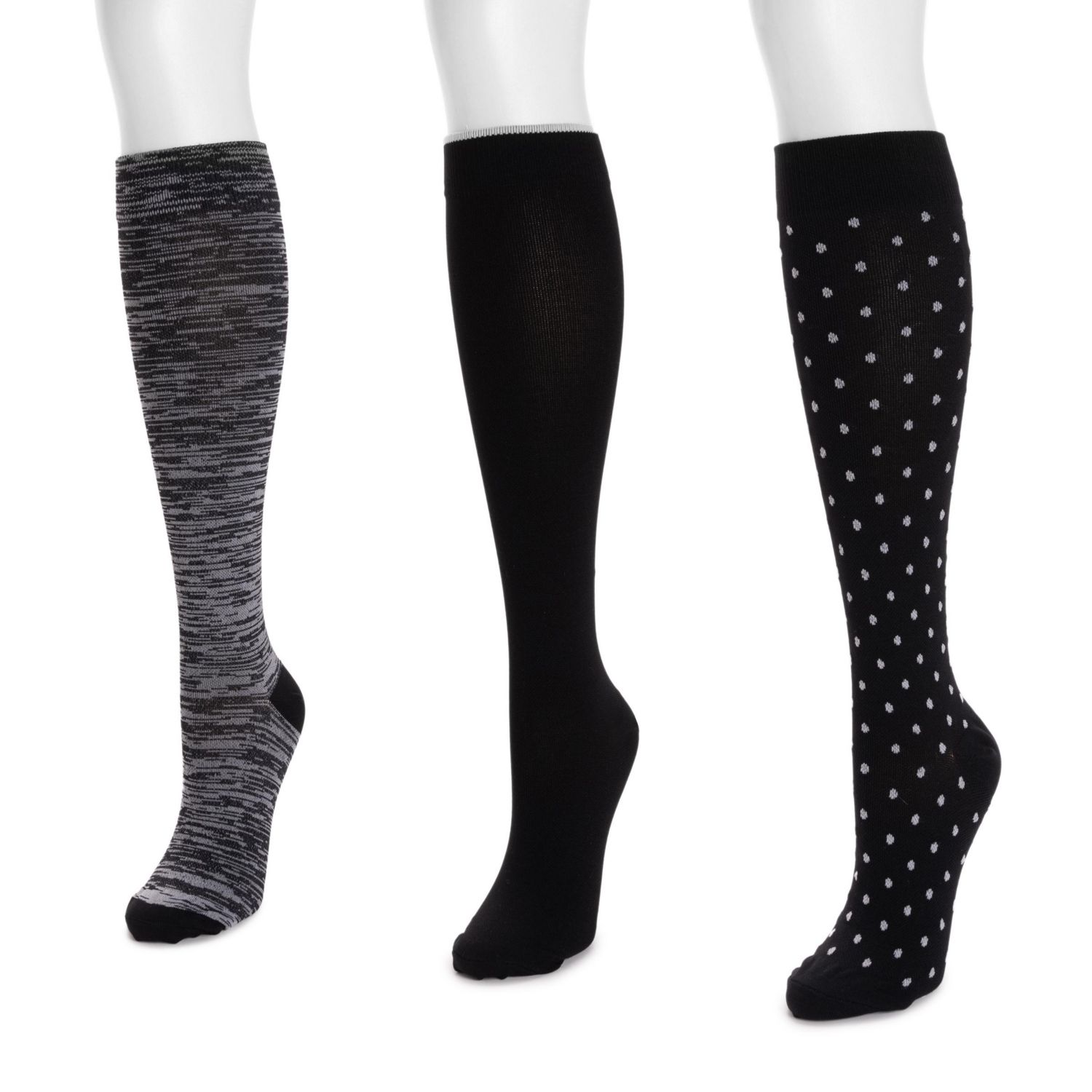 Women's 3 Pair Pack Compression Socks