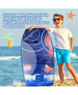 33" Fiber Clad Body Board for Beachwith Wrist Leash , Lightweight Boogie Boards with EPS Core