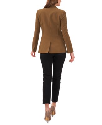 Women's Notched Collar One-Button Blazer