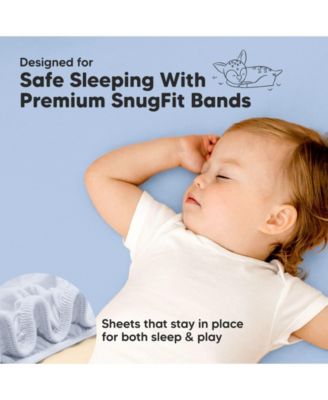 2-Pack Mini Crib Sheets, Pack and Play Sheets Fitted, Pack N Play Sheets, Organic Fitted Crib Sheet Cover