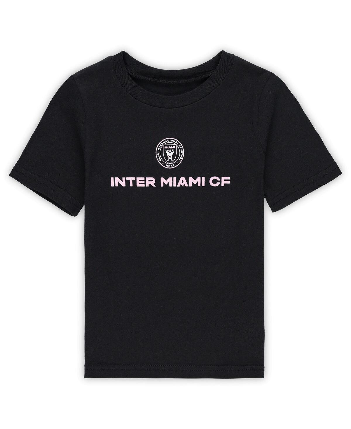 Outerstuff Toddler Lionel Messi Black Inter Miami Cf Name Number T-shirt In Black