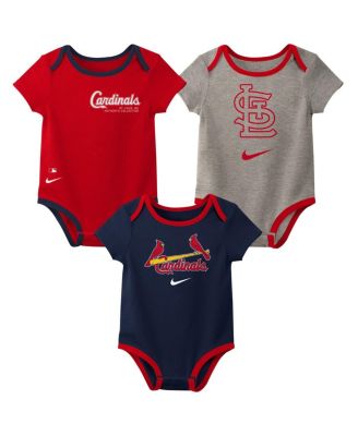 Nike Baby Boys and Girls St. Louis Cardinals Authentic Collection Three Pack Bodysuit Set Macy s