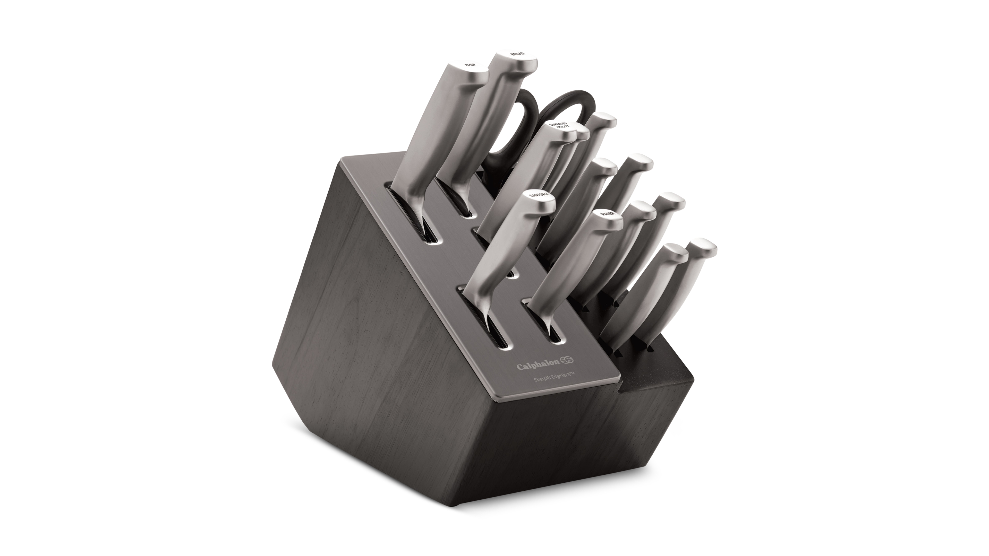 Calphalon Premier by Calphalon 15-Piece Knife Set with SharpIN EdgeTech, Stainless Steel Handles