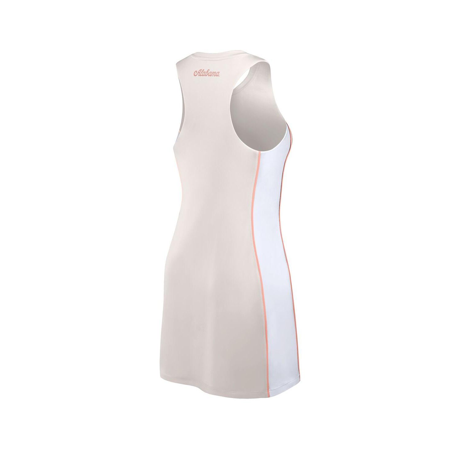 Women's White Alabama Crimson Tide Studio Boost Athletic Half-Zip Dress