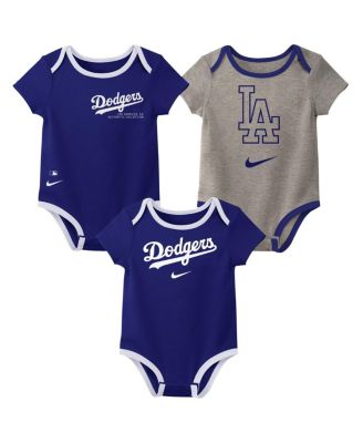 Nike Baby Boys and Girls Los Angeles Dodgers Authentic Collection Three Pack Bodysuit Set Macy s