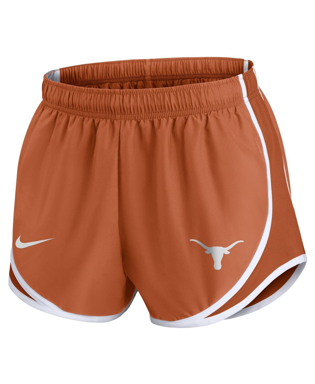 Nike Women'sTexas Longhorns Primetime Tempo Performance Shorts - Burnt Orange