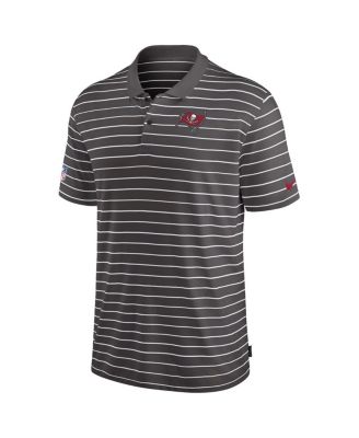Men's Pewter Tampa Bay Buccaneers Sideline Lock Up Victory Performance Polo