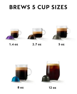 Vertuo Pop+ Deluxe Matte Black Coffee Maker & Espresso Machine by De’longhi