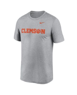 Men's Heather Gray Clemson Tigers Primetime Legend Wordmark T-Shirt
